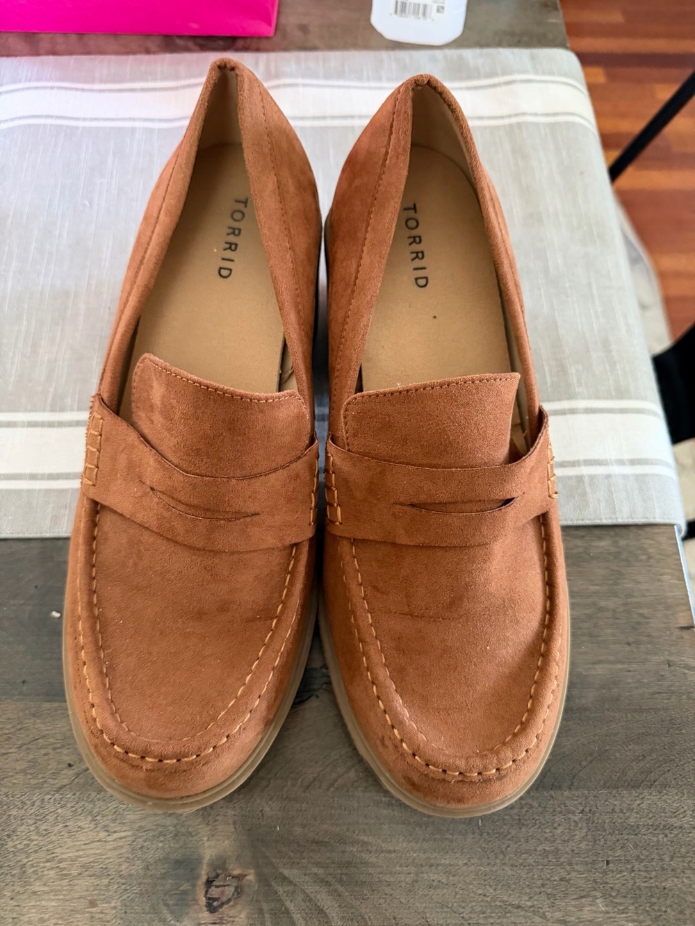 torrid Chestnut Suede Penny Loafers for women